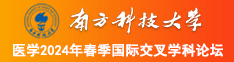 操屄福利南方科技大学医学2024年春季国际交叉学科论坛